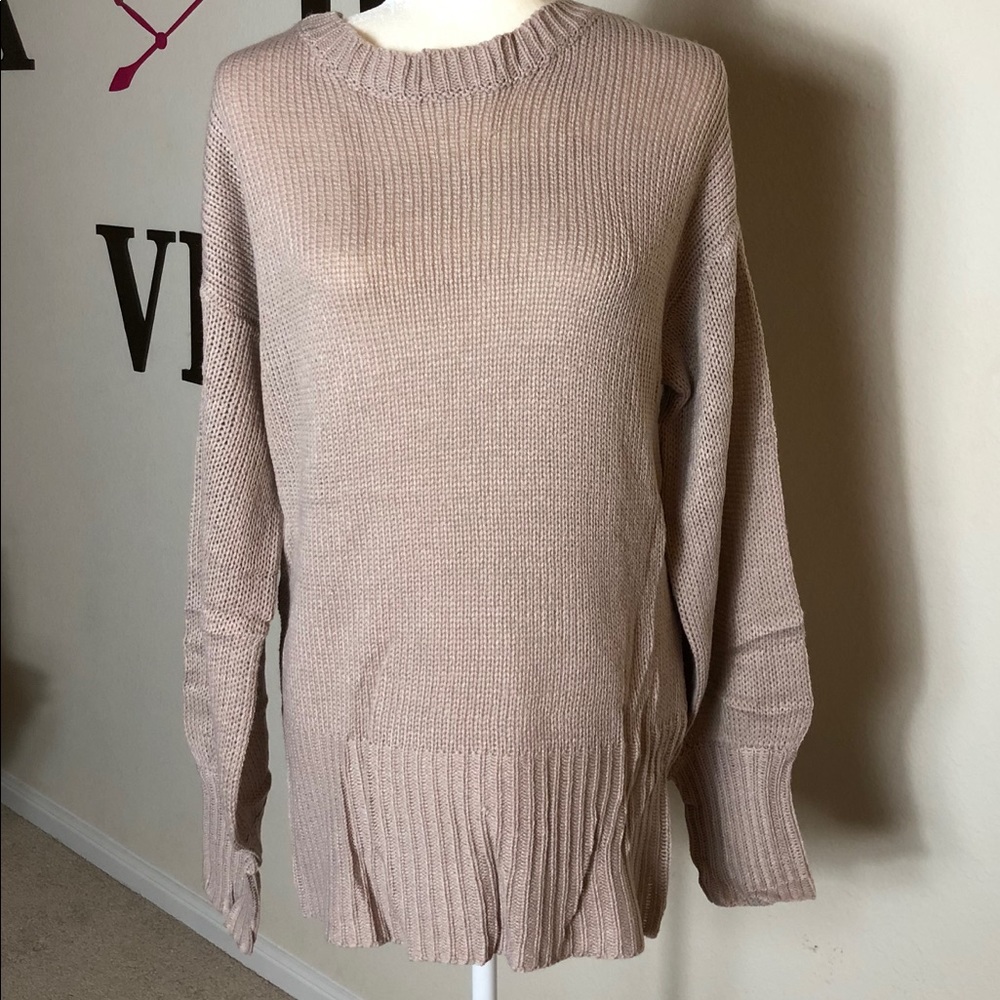 Casual Backless Bow tie Sweater - Picture 3 of 4